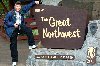 Al at The Great Northwest sign Al at The Great Northwest sign