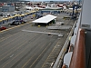 Covered walkway connecting to ship