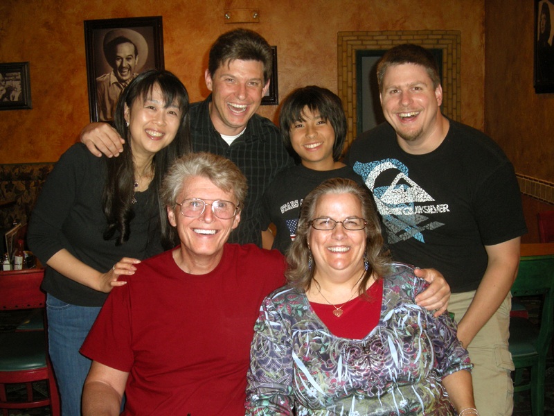 The Coon Family: Front Row: Al and Dotti; Back Row: Miho, Glenn, Kai, and LeRoy